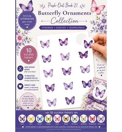 BBPOS10021 - Find-it - Push-Out Book 21 - Butterflies Ornaments Collection - Animaux BBPOS10021 - Find-it - Push-Out Book 21 - Butterflies Ornaments Collection - Animaux