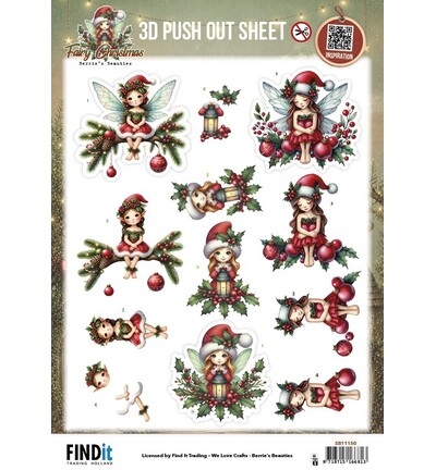 SB11150 - Find-it - Push-out – Christmas Fairy - Fairy Christmas