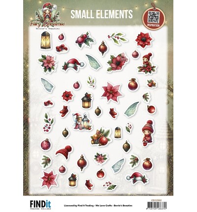 CD12502 - Find-it - Feuille à découper – Small Elements - Fairy Christmas CD12502 - Find-it - Feuille à découper – Small Elements - Fairy Christmas