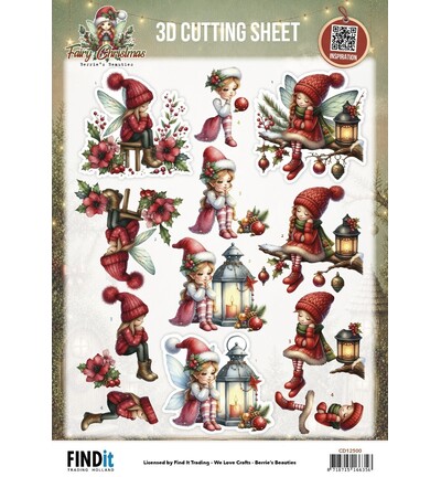 CD12500 - Find-it - Feuille 3D à découper – A Little Sad - Fairy Christmas CD12500 - Find-it - Feuille 3D à découper – A Little Sad - Fairy Christmas
