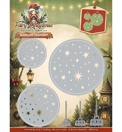 BBD10125 - Find-it - Dies – Sparkling Ornaments - Fairy Christmas BBD10125 - Find-it - Dies – Sparkling Ornaments - Fairy Christmas
