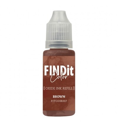 FITCOIR007 - Find-it - Recharge d’encre Oxide – Brun - 