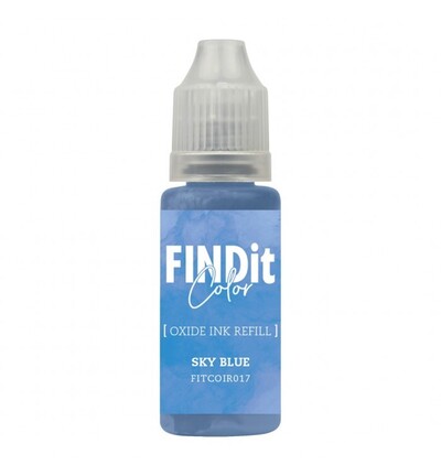 FITCOIR017 - Find-it - Recharge d’encre Oxide – Bleu ciel - 