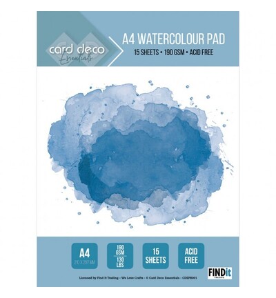 CDEPB001 - Find-it - Bloc aquarelle (A4) - 
