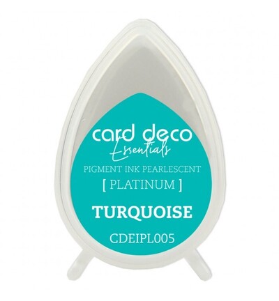 CDEIPL005 - Card Deco - Encre pigmentaire nacrée – Turquoise - CDEIPL005 - Card Deco - Encre pigmentaire nacrée – Turquoise -