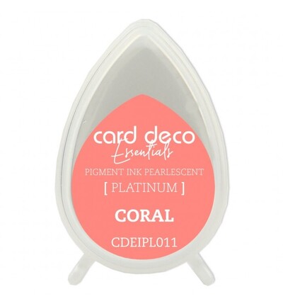 CDEIPL011 - Card Deco - Encre pigmentaire nacrée – Corail - CDEIPL011 - Card Deco - Encre pigmentaire nacrée – Corail -
