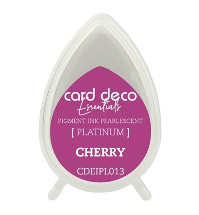 CDEIPL013 - Card Deco - Encre pigmentaire nacrée – Rouge cerise - CDEIPL013 - Card Deco - Encre pigmentaire nacrée – Rouge cerise -