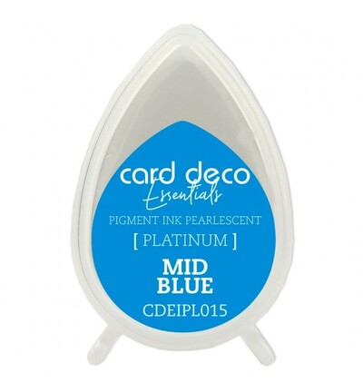 CDEIPL015 - Card Deco - Encre pigmentaire nacrée – Bleu moyen - CDEIPL015 - Card Deco - Encre pigmentaire nacrée – Bleu moyen -