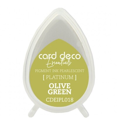 CDEIPL018 - Card Deco - Encre pigmentaire nacrée – Vert olive - CDEIPL018 - Card Deco - Encre pigmentaire nacrée – Vert olive -