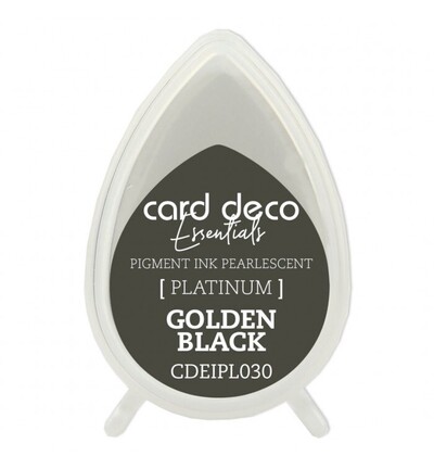 CDEIPL030 - Card Deco - Encre pigmentaire nacrée – Noir doré - CDEIPL030 - Card Deco - Encre pigmentaire nacrée – Noir doré -