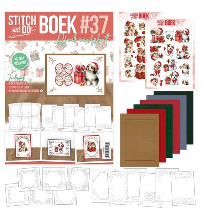 STDOBB037 - Find-it - Stitch & Do Livre A6 – 37 Warm Christmas Paws - 