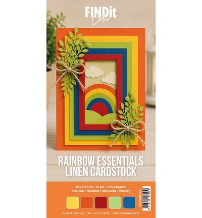 FITCB4K013 - Find-it - Linen Cardstock Pack 4K – Rainbow Essentials Pack - Carton lin FITCB4K013 - Find-it - Linen Cardstock Pack 4K – Rainbow Essentials Pack - Carton lin