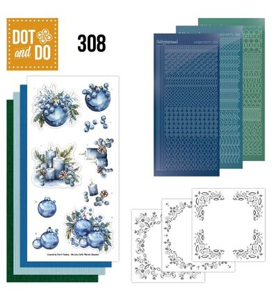 DODO308 - Find-it - Kit créatif – Dot & Do 308 – Blue Christmas - Noël / Hiver