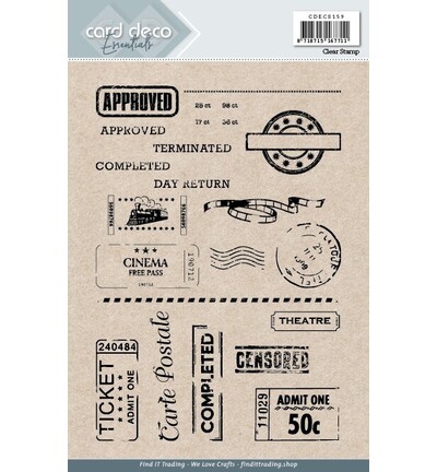 CDECS159 - Find-it - Tampons transparents – A5 Tickets - Tampons transparents CDECS159 - Find-it - Tampons transparents – A5 Tickets - Tampons transparents