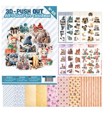 3DPO10065 - Find-it - Livre push-out 3D – All I Want For Christmas 65 - 3D-Push Out Christmas