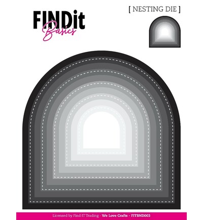 FITBND003 - Find-it - Nesting Dies – Arches - Nesting Dies FITBND003 - Find-it - Nesting Dies – Arches - Nesting Dies