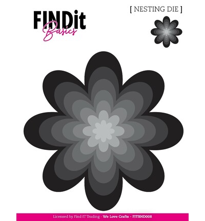 FITBND008 - Find-it - Nesting Dies – Fleur pétales - Nesting Dies FITBND008 - Find-it - Nesting Dies – Fleur pétales - Nesting Dies