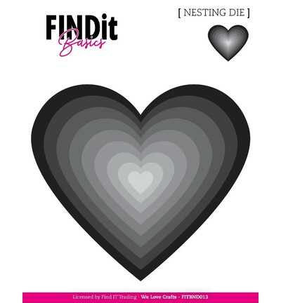 FITBND013 - Find-it - Nesting Dies – Coeurs 2 - Nesting Dies FITBND013 - Find-it - Nesting Dies – Coeurs 2 - Nesting Dies