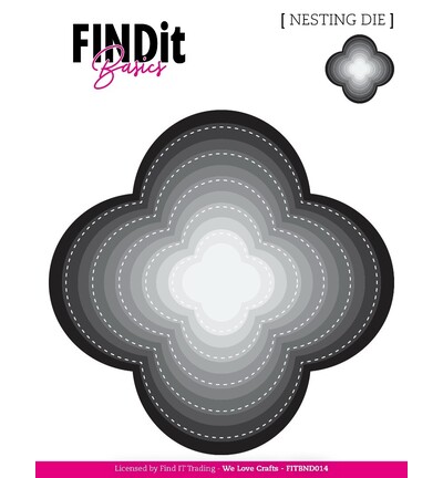 FITBND014 - Find-it - Nesting Dies – Quatrefeuille cousu - Nesting Dies FITBND014 - Find-it - Nesting Dies – Quatrefeuille cousu - Nesting Dies