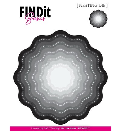 FITBND017 - Find-it - Nesting Dies – Bloom ondulé cousu - Nesting Dies FITBND017 - Find-it - Nesting Dies – Bloom ondulé cousu - Nesting Dies