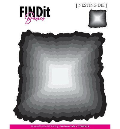 FITBND018 - Find-it - Nesting Dies – Carré bord irrégulier - Nesting Dies FITBND018 - Find-it - Nesting Dies – Carré bord irrégulier - Nesting Dies