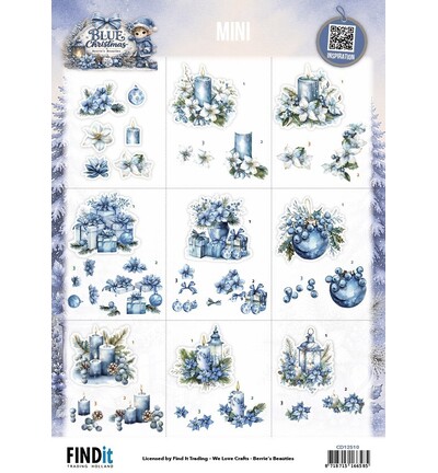 CD12510 - Find-it - Feuille à découper – Mini - Blue Christmas CD12510 - Find-it - Feuille à découper – Mini - Blue Christmas