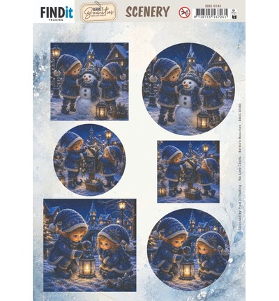 BBSC10143 - Find-it - Scenery Push-out – Blue Christmas Elfs 1 - Blue Christmas BBSC10143 - Find-it - Scenery Push-out – Blue Christmas Elfs 1 - Blue Christmas