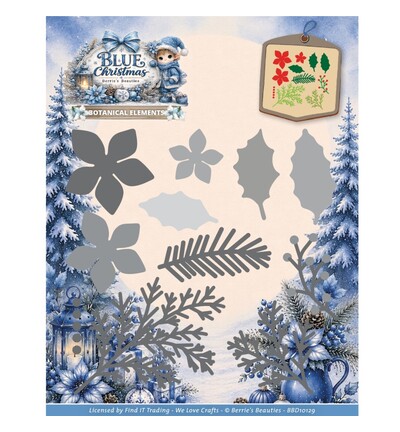 BBD10129 - Find-it - Dies – Botanical Elements - Blue Christmas BBD10129 - Find-it - Dies – Botanical Elements - Blue Christmas