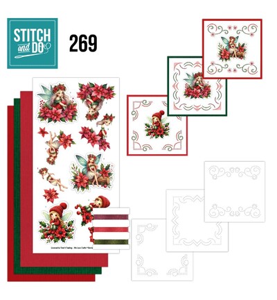 STDO269 - Find-it - Stitch & Do Kit de broderie - Fairy Christmas - Stitch &amp; Do Kit de broderie