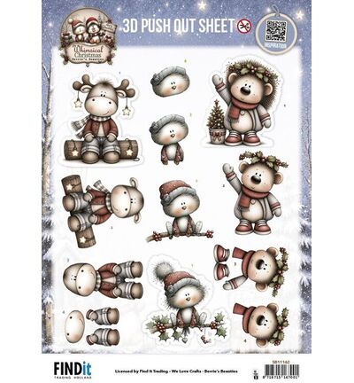 SB11162 - Find-it - Push-out – Furry Friends - Whimsical Christmas
