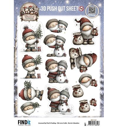 SB11161 - Find-it - Push-out – Santa Claus - Whimsical Christmas
