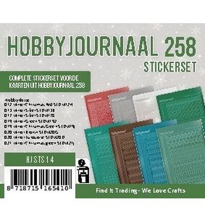 HJSTS14 - Find-it - Set d'autocollants – Hobbyjournaal 258 - Hobbyjournaal 258
