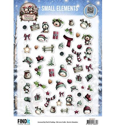 CD12517 - Find-it - Feuille à découper – Small Elements - Whimsical Christmas CD12517 - Find-it - Feuille à découper – Small Elements - Whimsical Christmas