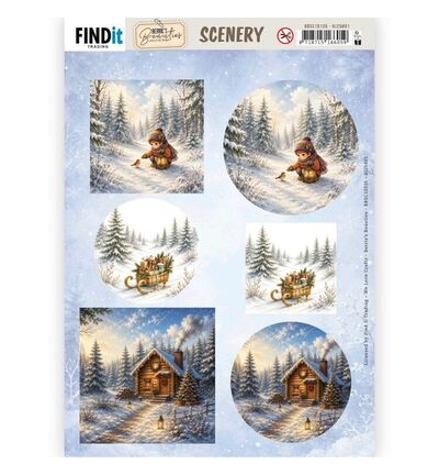 BBSC10135 - Find-it - Scenery Push-out – Good Old Christmas - Whimsical Christmas BBSC10135 - Find-it - Scenery Push-out – Good Old Christmas - Whimsical Christmas