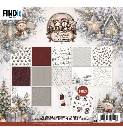 BBPP10049 - Find-it - Set de papiers – Whimsical Christmas - Whimsical Christmas