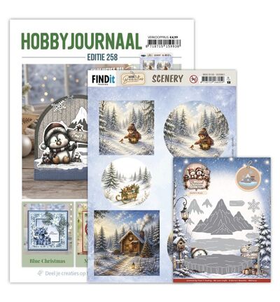 SETHJ258-2 - Find-it - SET HJ258 – Snowy Peak + Dies - Hobbyjournaal 258
