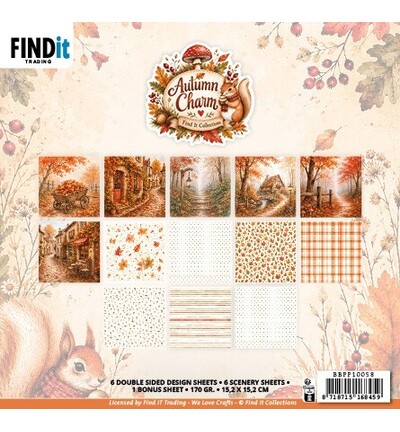 BBPP10058 - Find-it - Set de papiers - Autumn Charm - Autumn Charm BBPP10058 - Find-it - Set de papiers - Autumn Charm - Autumn Charm