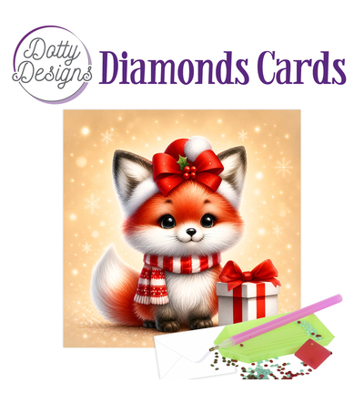 DDDC1235 - Dotty Designs - Diamond Cards – Renard de Noël - Diamond Cards