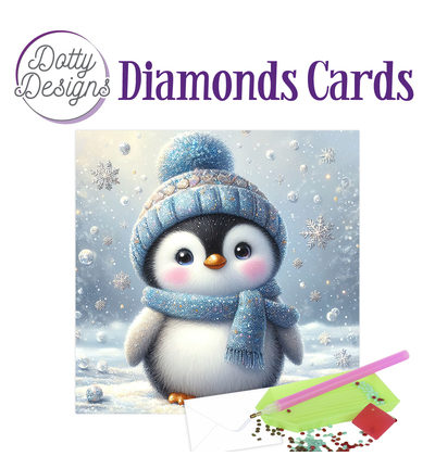 DDDC1237 - Dotty Designs - Diamond Cards – Pingouin d'hiver - Diamond Cards