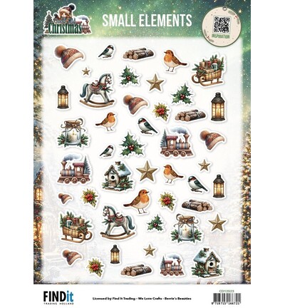 CD12523 - Find-it - Feuille à découper – Small Elements - Good Old Christmas