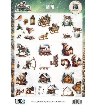 CD12522 - Find-it - Feuille à découper – Mini - Good Old Christmas CD12522 - Find-it - Feuille à découper – Mini - Good Old Christmas