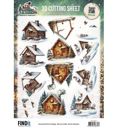 CD12521 - Find-it - Feuille 3D à découper – Houses - Good Old Christmas CD12521 - Find-it - Feuille 3D à découper – Houses - Good Old Christmas