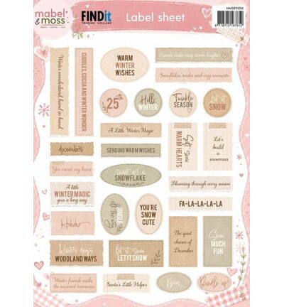 MMSB10004 - Find-it - Feuille d'étiquettes – Winter Frames - Sheets