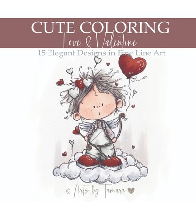 ABT-CC-003 - Find-it - Livre de coloriage – Cute Coloring Love and Valentine - Cute Coloring
