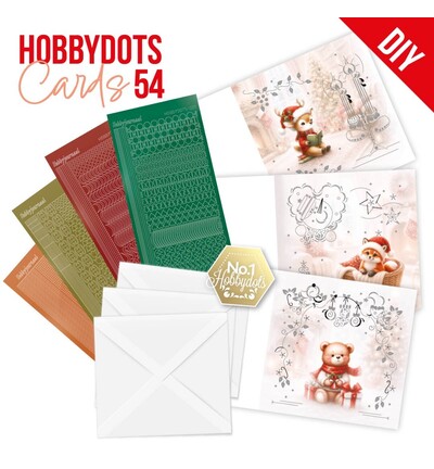 DODOPP054 - Find-it - Hobbydots Cards 54 - Furry Christmas Friends - Animaux / Insectes