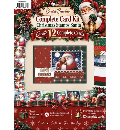 BBCK10002 - Find-it - Kit de cartes - Christmas Stamps Santa - Christmas Stamps