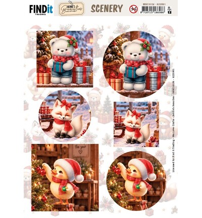 BBSC10136 - Find-it - Scenery Push-out – Furry Christmas Friends - Furry Christmas Friends BBSC10136 - Find-it - Scenery Push-out – Furry Christmas Friends - Furry Christmas Friends