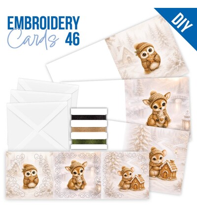 STDOPP046 - Find-it - Stitch & Do Cards 46 – Christmas Woodland Goods - Stitch &amp; Do Cartes