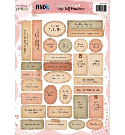 MMSB10005 - Find-it - Feuille d'étiquettes – Cozy Fall Memories - Sheets MMSB10005 - Find-it - Feuille d'étiquettes – Cozy Fall Memories - Sheets