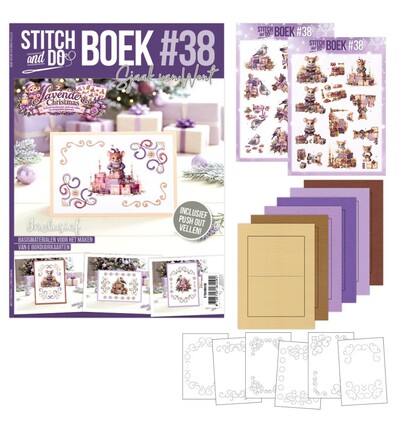 STDOBB038 - Find-it - Stitch & Do Livre A6 – 38 Christmas in Lavender - Stitch &amp; Do livre A6